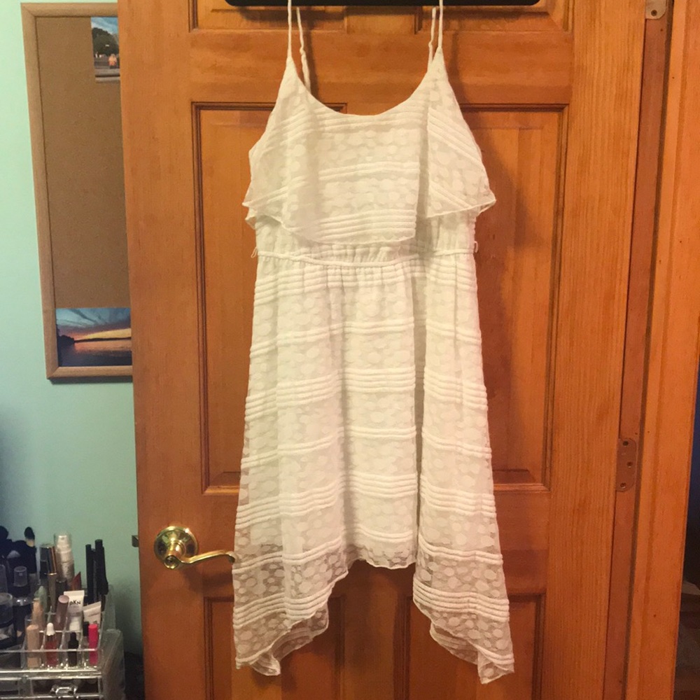 White flowy summer dress